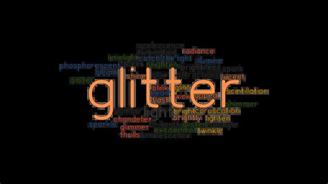 another word for glittery.